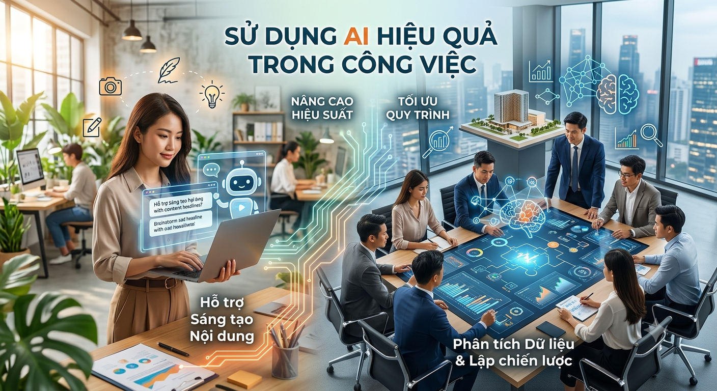 Sử dụng AI hiệu quả trong công việc