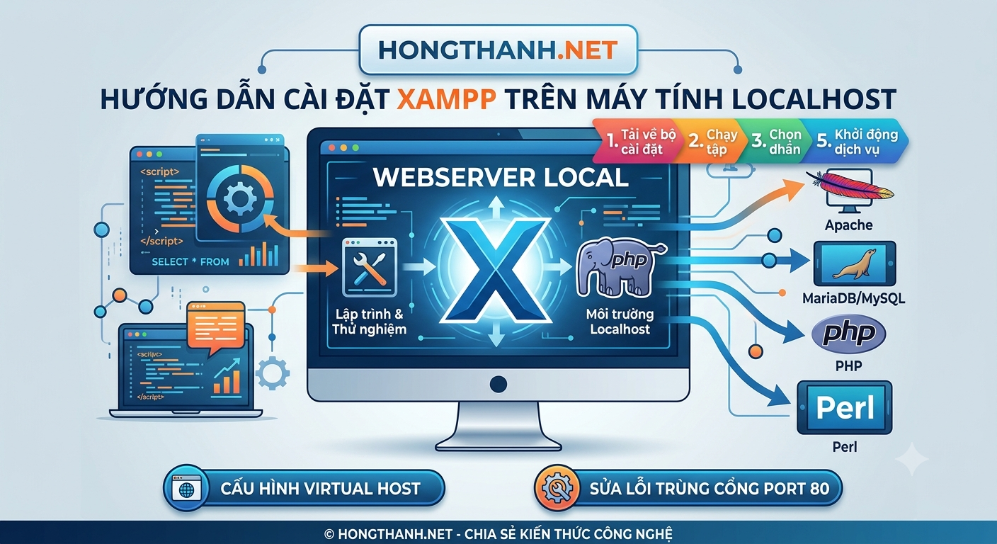 Hướng Dẫn Cài Đặt Web Server Trên Localhost Sử Dụng XAMPP