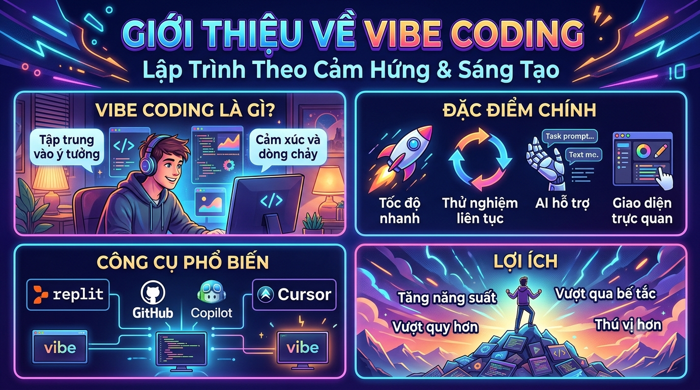 Vibe Coding – Kỹ thuật lập trình với AI: Khi lập trình viên trở thành "nhạc trưởng" của những dòng code