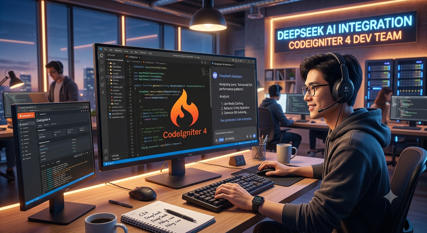 Lập trình nâng cao CodeIgniter 4 với DeepSeek